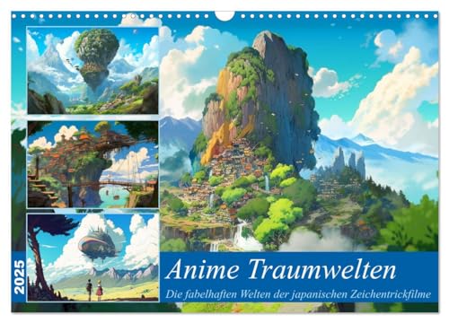 Anime Traumwelten (Wandkalender 2025 DIN A3 quer), CALVENDO Monatskalender von CALVENDO