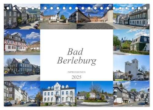 Bad Berleburg Impressionen (Tischkalender 2025 DIN A5 quer), CALVENDO Monatskalender von CALVENDO