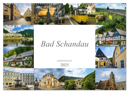 Bad Schandau Impressionen (Wandkalender 2025 DIN A2 quer), CALVENDO Monatskalender von CALVENDO