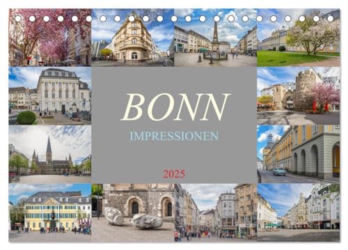 Bonn Impressionen (Tischkalender 2025 DIN A5 quer), CALVENDO Monatskalender: Holen Sie sich jetzt Ihren persönlichen Begleiter durch das Jahr und ... von Bonn jeden Tag aufs Neue! (CALVENDO Orte) von CALVENDO