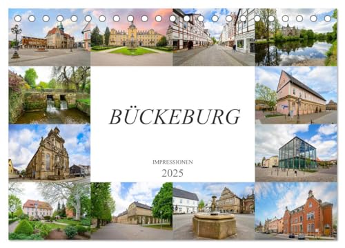 Bückeburg Impressionen (Tischkalender 2025 DIN A5 quer), CALVENDO Monatskalender von CALVENDO