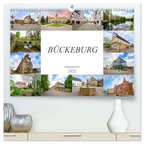 Bückeburg Impressionen (hochwertiger Premium Wandkalender 2025 DIN A2 quer), Kunstdruck in Hochglanz von CALVENDO