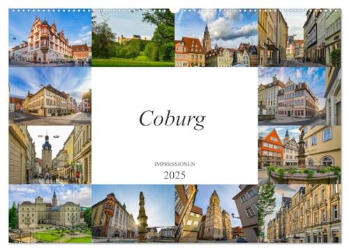 Coburg Impressionen (Wandkalender 2025 DIN A2 quer), CALVENDO Monatskalender von CALVENDO