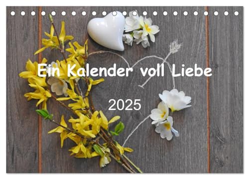 Ein Kalender voll Liebe (Tischkalender 2025 DIN A5 quer), CALVENDO Monatskalender von CALVENDO