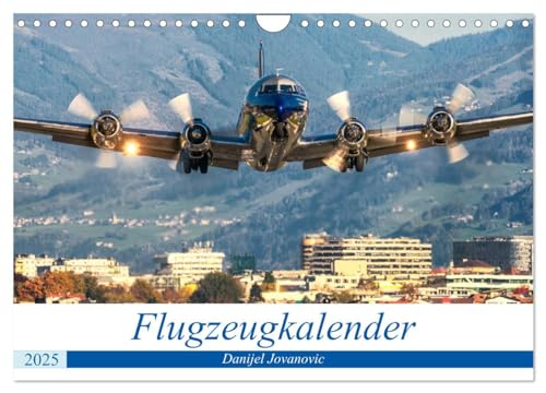 Flugzeugkalender (Wandkalender 2025 DIN A4 quer), CALVENDO Monatskalender: Atemberaubende Fotos von Flugzeugen von Danijel Jovanovic (CALVENDO Technologie) von Calvendo