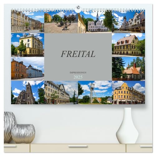 Freital Impressionen (hochwertiger Premium Wandkalender 2025 DIN A2 quer), Kunstdruck in Hochglanz von CALVENDO