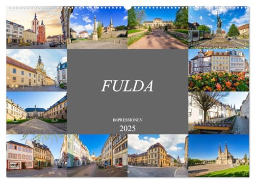 Fulda Impressionen (Wandkalender 2025 DIN A2 quer), CALVENDO Monatskalender von CALVENDO