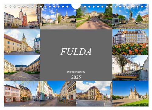 Fulda Impressionen (Wandkalender 2025 DIN A4 quer), CALVENDO Monatskalender von CALVENDO