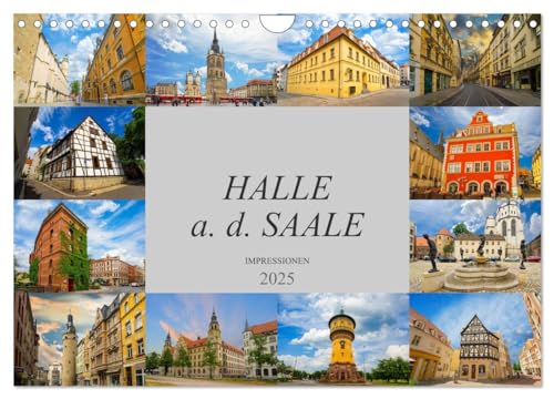 Halle a. d. Saale Impressionen (Wandkalender 2025 DIN A4 quer), CALVENDO Monatskalender von CALVENDO