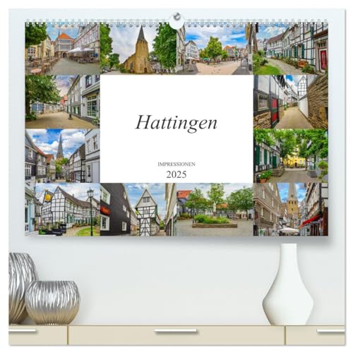 Hattingen Impressionen (hochwertiger Premium Wandkalender 2025 DIN A2 quer), Kunstdruck in Hochglanz von CALVENDO