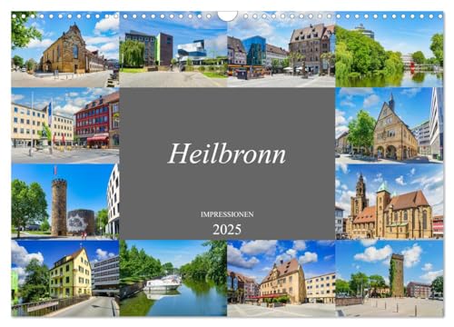 Heilbronn Impressionen (Wandkalender 2025 DIN A3 quer), CALVENDO Monatskalender von CALVENDO