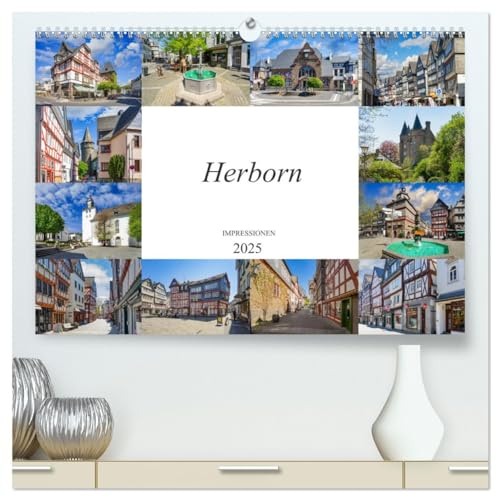 Herborn Impressionen (hochwertiger Premium Wandkalender 2025 DIN A2 quer), Kunstdruck in Hochglanz von CALVENDO