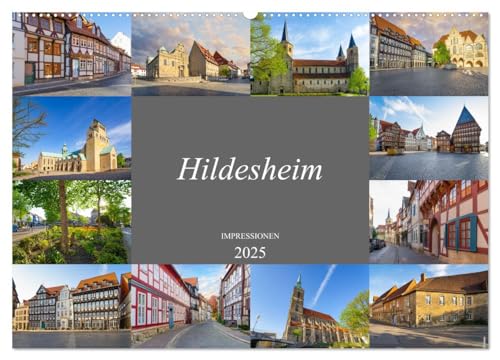 Hildesheim Impressionen (Wandkalender 2025 DIN A2 quer), CALVENDO Monatskalender von CALVENDO