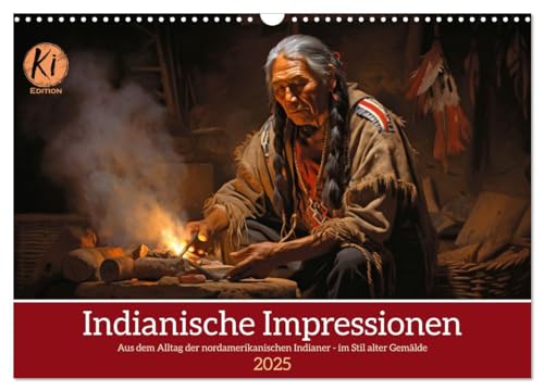 Indianische Impressionen (Wandkalender 2025 DIN A3 quer), CALVENDO Monatskalender von CALVENDO