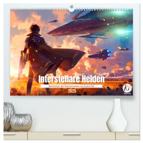 Interstellare Helden (hochwertiger Premium Wandkalender 2025 DIN A2 quer), Kunstdruck in Hochglanz von CALVENDO