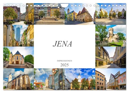 Jena Impressionen (Wandkalender 2025 DIN A4 quer), CALVENDO Monatskalender von CALVENDO