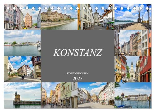 Konstanz Stadtansichten (Tischkalender 2025 DIN A5 quer), CALVENDO Monatskalender von CALVENDO