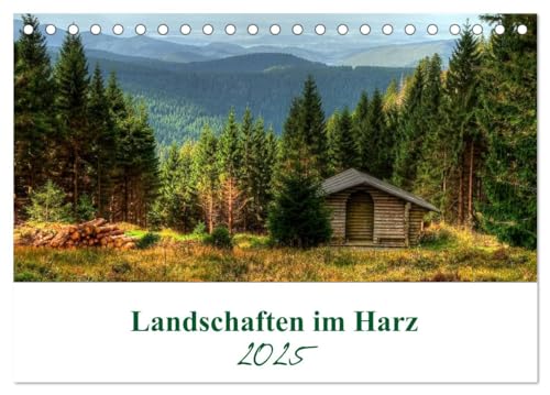 Landschaften im Harz (Tischkalender 2025 DIN A5 quer), CALVENDO Monatskalender von CALVENDO