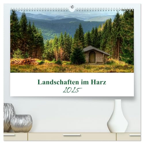 Landschaften im Harz (hochwertiger Premium Wandkalender 2025 DIN A2 quer), Kunstdruck in Hochglanz von CALVENDO