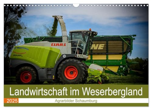 Landwirtschaft im Weserbergland (Wandkalender 2025 DIN A3 quer), CALVENDO Monatskalender von CALVENDO