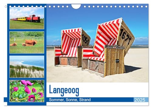 Langeoog - Sommer, Sonne, Strand (Wandkalender 2025 DIN A4 quer), CALVENDO Monatskalender von CALVENDO