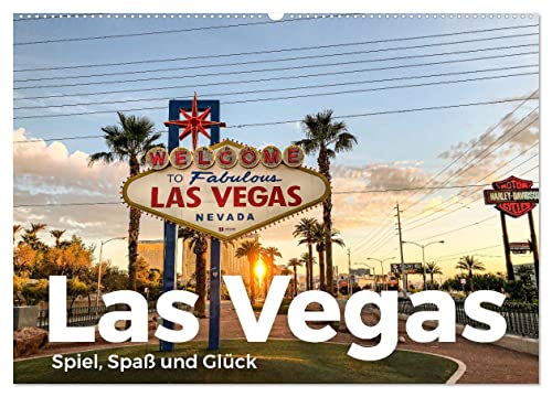 Las Vegas - Spiel, Spaß und Glück (Wandkalender 2025 DIN A2 quer), CALVENDO Monatskalender von CALVENDO