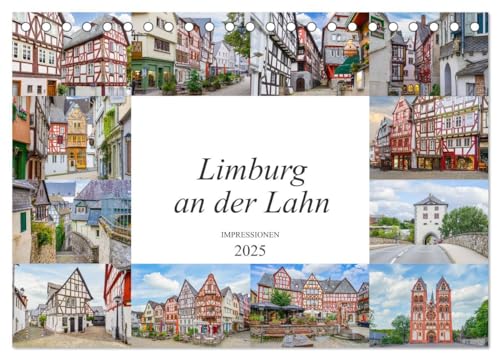 Limburg an der Lahn Impressionen (Tischkalender 2025 DIN A5 quer), CALVENDO Monatskalender