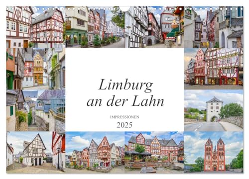 Limburg an der Lahn Impressionen (Wandkalender 2025 DIN A3 quer), CALVENDO Monatskalender von CALVENDO