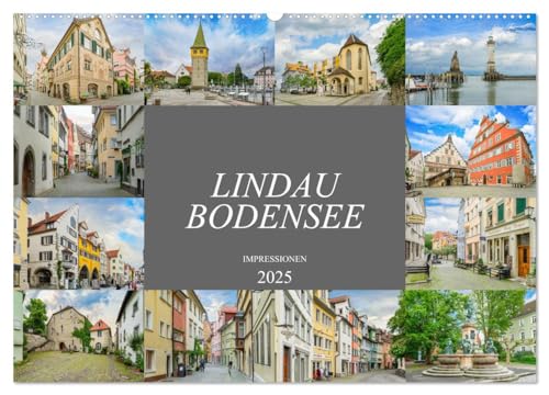 Lindau Bodensee Impressionen (Wandkalender 2025 DIN A2 quer), CALVENDO Monatskalender von CALVENDO