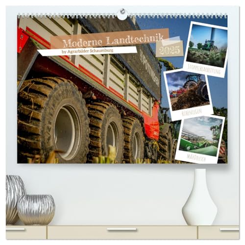 Moderne Landtechnik (hochwertiger Premium Wandkalender 2025 DIN A2 quer), Kunstdruck in Hochglanz von CALVENDO