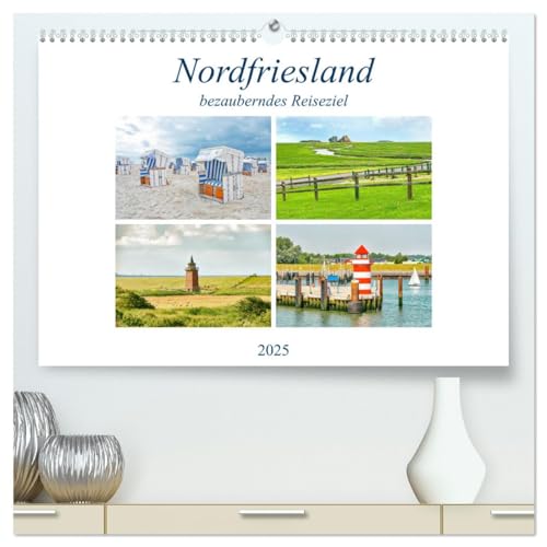 Nordfriesland - bezauberndes Reiseziel (hochwertiger Premium Wandkalender 2025 DIN A2 quer), Kunstdruck in Hochglanz von CALVENDO