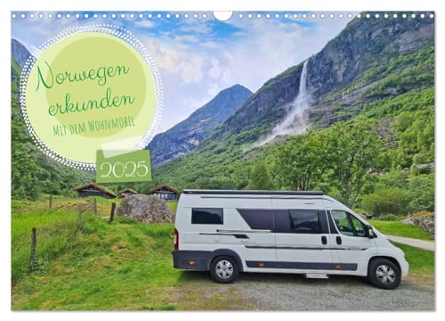 Norwegen erkunden mit dem Wohnmobil (Wandkalender 2025 DIN A3 quer), CALVENDO Monatskalender von CALVENDO