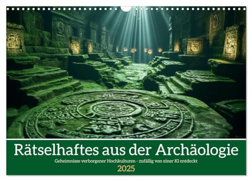 Rätselhaftes aus der Archäologie (Wandkalender 2025 DIN A3 quer), CALVENDO Monatskalender von CALVENDO