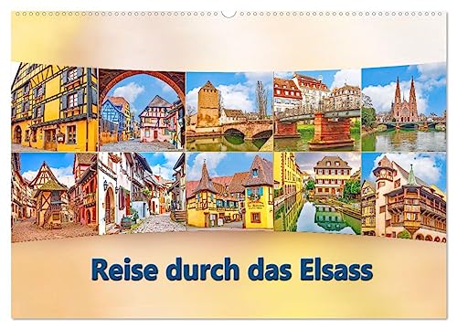 Reise durch das Elsass (Wandkalender 2025 DIN A2 quer), CALVENDO Monatskalender von CALVENDO