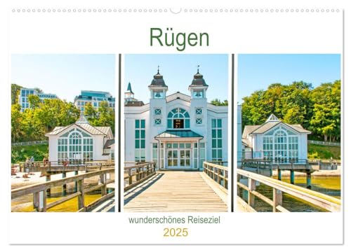 Rügen - wunderschönes Reiseziel (Wandkalender 2025 DIN A2 quer), CALVENDO Monatskalender von CALVENDO