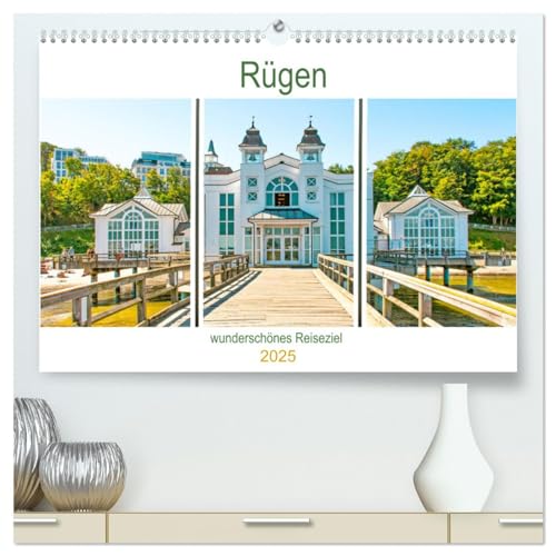 Rügen - wunderschönes Reiseziel (hochwertiger Premium Wandkalender 2025 DIN A2 quer), Kunstdruck in Hochglanz von CALVENDO