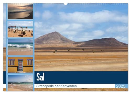 Sal - Strandperle der Kapverden (Wandkalender 2025 DIN A2 quer), CALVENDO Monatskalender: Die kapverdische Insel Sal ist berühmt für ihre tollen Strände. (CALVENDO Natur) von Calvendo
