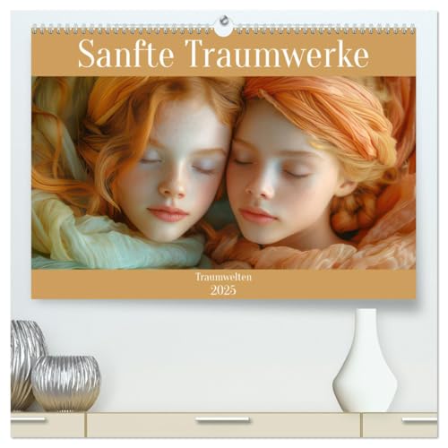 Sanfte Traumwerke - Traumwelten (hochwertiger Premium Wandkalender 2025 DIN A2 quer), Kunstdruck in Hochglanz von CALVENDO