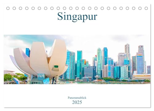 Singapur - Panoramablick (Tischkalender 2025 DIN A5 quer), CALVENDO Monatskalender von CALVENDO