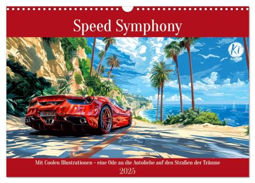 Speed Symphony (Wandkalender 2025 DIN A3 quer), CALVENDO Monatskalender von CALVENDO