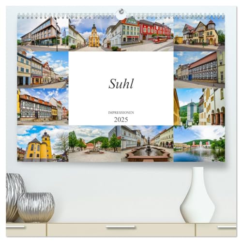 Suhl Impressionen (hochwertiger Premium Wandkalender 2025 DIN A2 quer), Kunstdruck in Hochglanz von CALVENDO