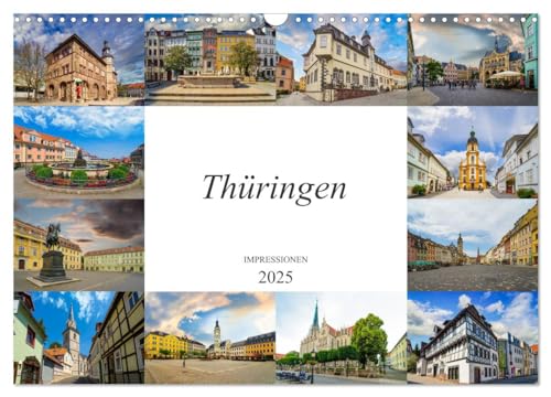 Thüringen Impressionen (Wandkalender 2025 DIN A3 quer), CALVENDO Monatskalender von CALVENDO