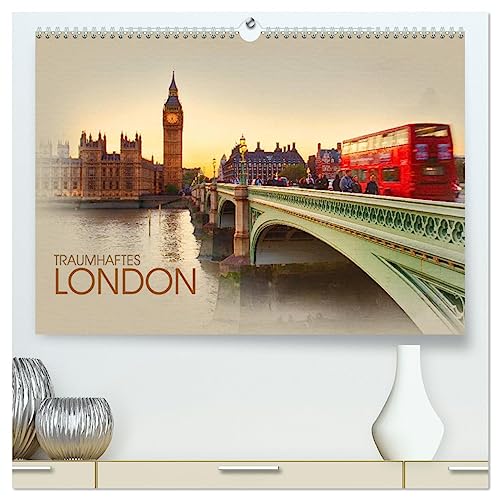 Traumhaftes London (hochwertiger Premium Wandkalender 2025 DIN A2 quer), Kunstdruck in Hochglanz von CALVENDO