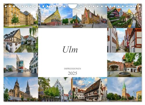 Ulm Impressionen (Wandkalender 2025 DIN A4 quer), CALVENDO Monatskalender von CALVENDO