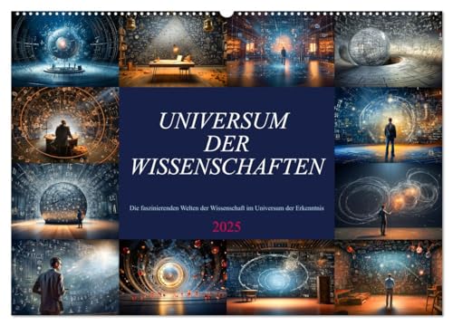 Universum der Wissenschaften (Wandkalender 2025 DIN A2 quer), CALVENDO Monatskalender von CALVENDO