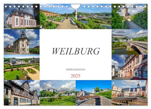 Weilburg Impressionen (Wandkalender 2025 DIN A4 quer), CALVENDO Monatskalender von CALVENDO