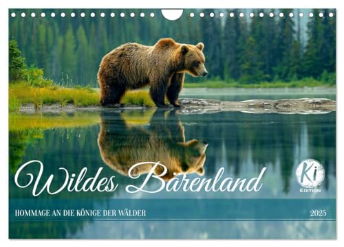 Wildes Bärenland (Wandkalender 2025 DIN A4 quer), CALVENDO Monatskalender