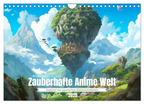 Zauberhafte Anime Welt (Wandkalender 2025 DIN A4 quer), CALVENDO Monatskalender von CALVENDO