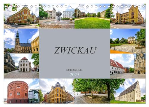 Zwickau Impressionen (Wandkalender 2025 DIN A4 quer), CALVENDO Monatskalender von CALVENDO