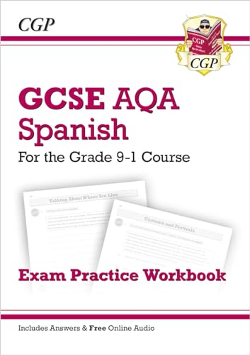 GCSE Spanish AQA Exam Practice Workbook: includes Answers & Online Audio (For exams in 2025) (CGP AQA GCSE Spanish) von Coordination Group Publications Ltd (CGP)